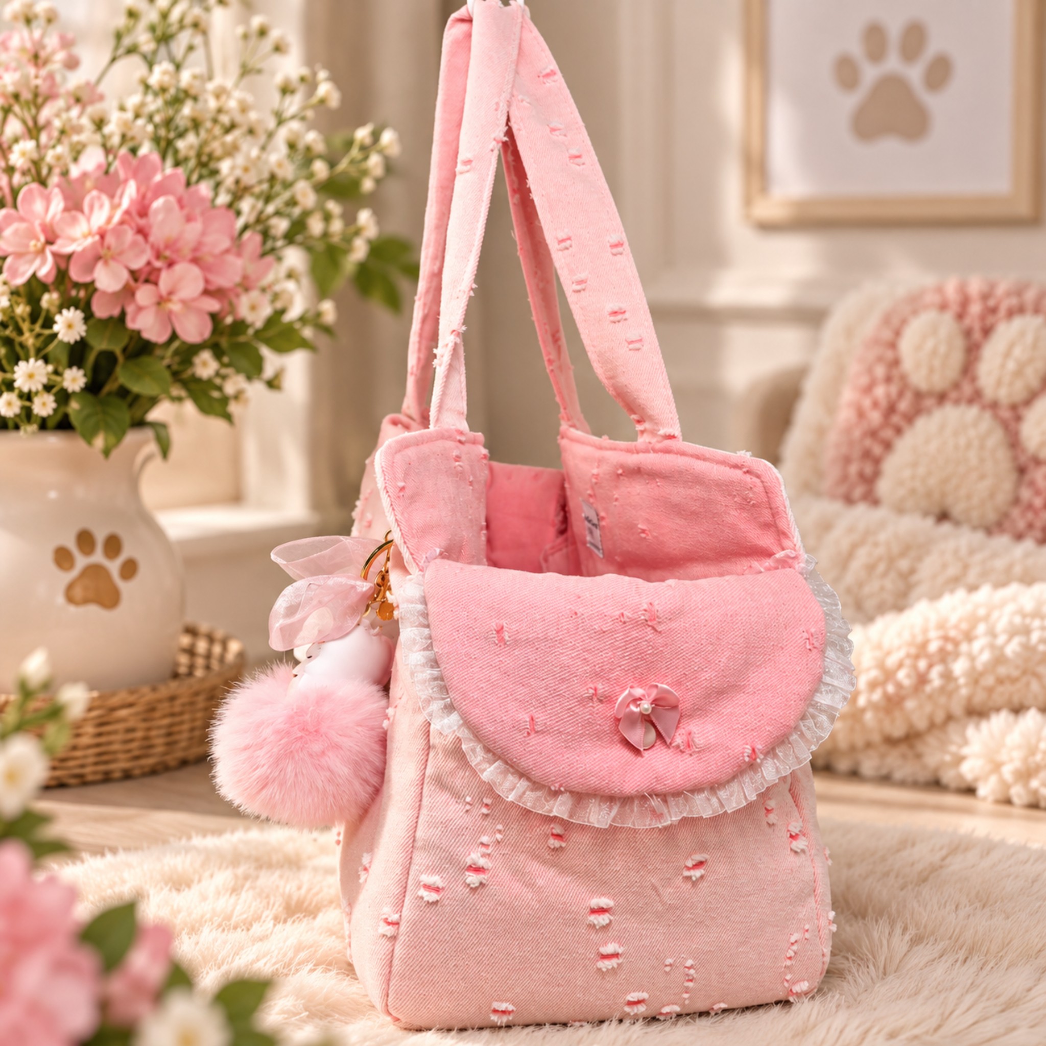 Borsa Trasportino Denim Tote Bag